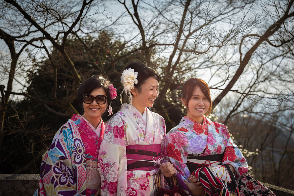 لبس تقليدي ياباني في كيوتو